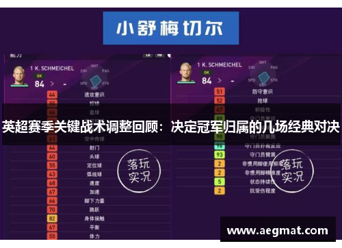 英超赛季关键战术调整回顾：决定冠军归属的几场经典对决